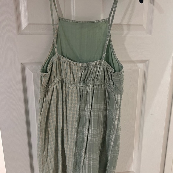 American Eagle Green Plaid Mini Dress - Picture 3 of 4
